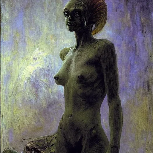 Image similar to alien by ilya repin