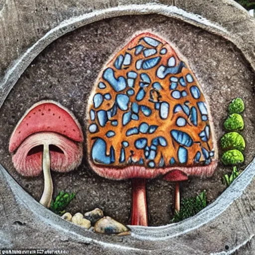 Image similar to 🍄🧠👁