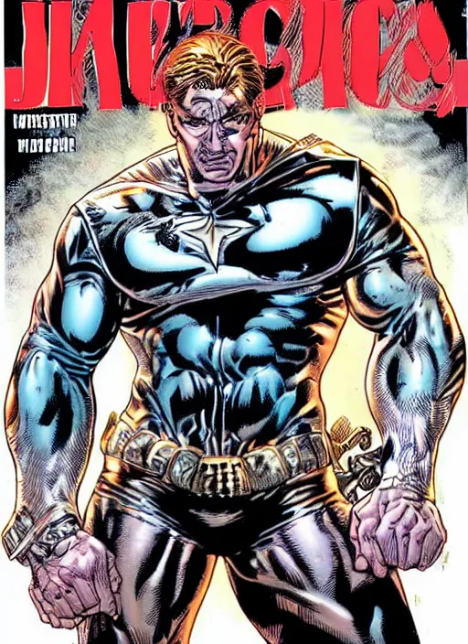 Image similar to 1 9 9 8 issue of comic cover depicting jack hawksmoor by warrin ellis and bryan hitch, masterpiece ink illustration,