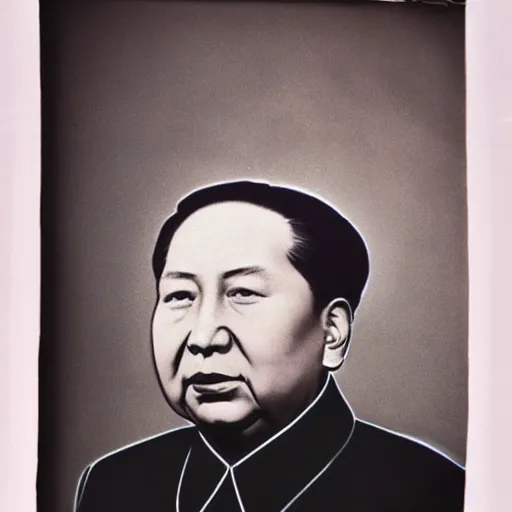 Prompt: mao zedong, portrait, 3 5 mm film, by nick knight