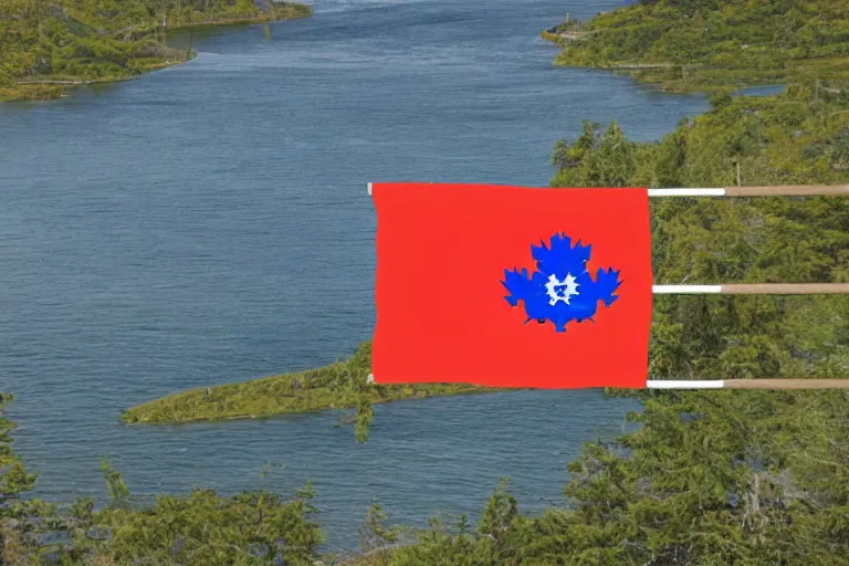 Image similar to flag of the Province of Quebec