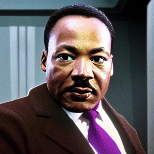 Image similar to martin luther king as mace windu in star wars, 8k resolution, full HD, cinematic lighting, award winning, anatomically correct