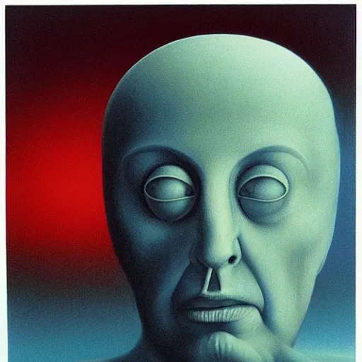 Prompt: Paul McCartney. Zdzisław Beksiński