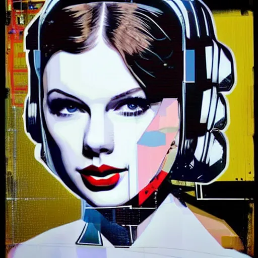 Image similar to Taylor Swift as Princess Leia in Star Wars, by Sandra Chevrier