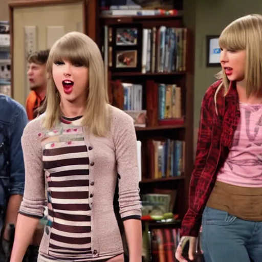 Prompt: Taylor Swift in The Big Bang Theory