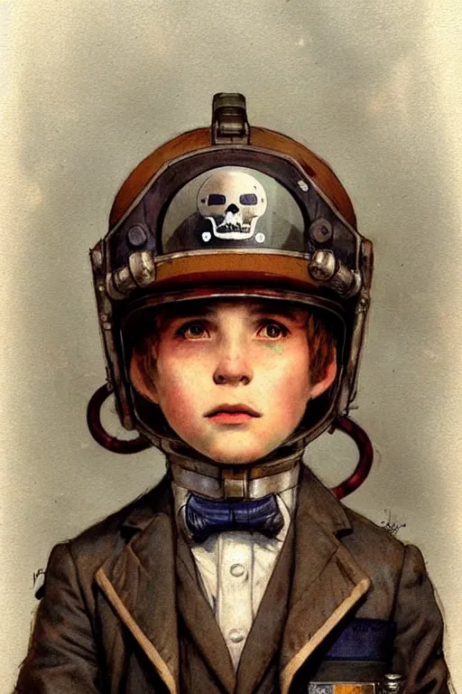 Image similar to ( ( ( ( ( 2 0 5 0 s retro future 1 0 year boy old super scientest in space pirate mechanics costume full portrait. muted colors. ) ) ) ) ) by jean - baptiste monge!!!!!!!!!!!!!!!!!!!!!!!!!!!!!!