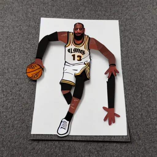 Image similar to lebron james paper craft