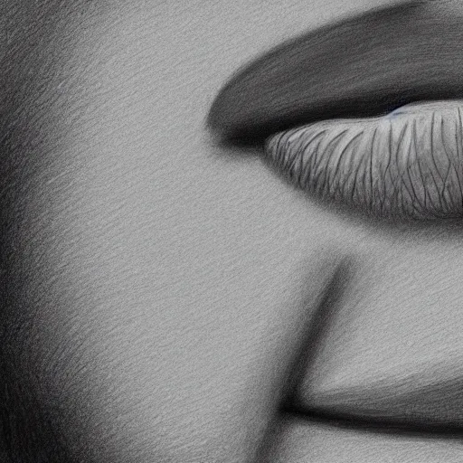 Prompt: close up drawing of nose