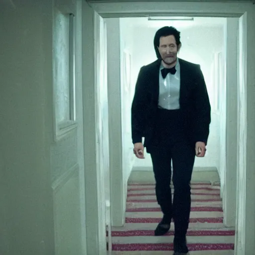 Image similar to A still of Markiplier in The Shining