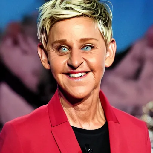 Image similar to ellen degeneres as medusa