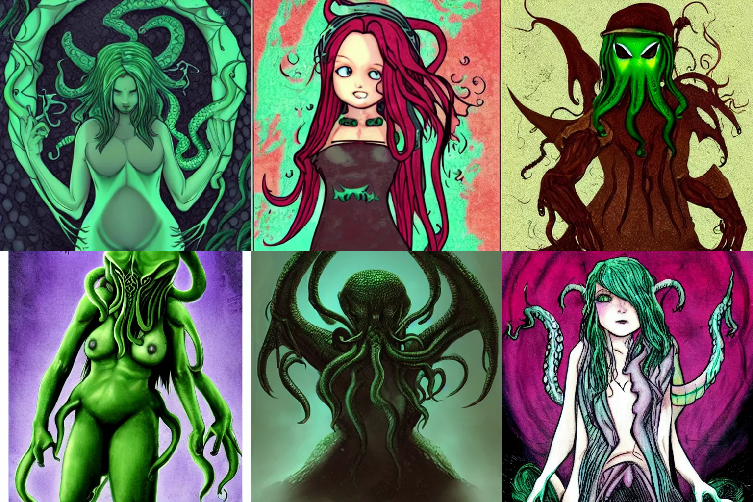 Prompt: Cthulhu girl