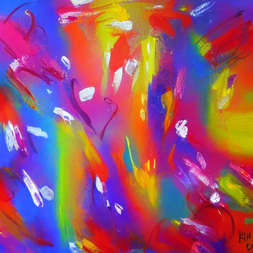 Image similar to happiness abstract painting