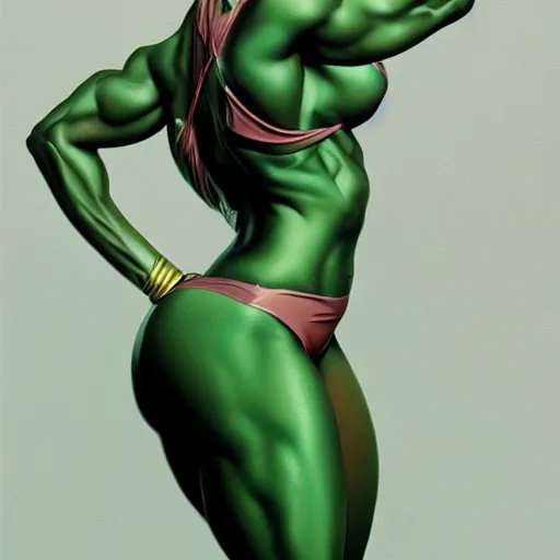 Prompt: full figure ultra realistic illustration, megan thee stallion as she - hulk, intricate, elegant, highly detailed, digital painting, artstation, concept art, smooth, sharp focus, illustration, art by artgerm and greg rutkowski and alphonse mucha