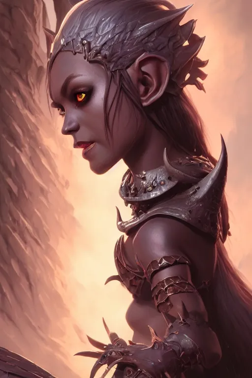 Image similar to dark elf princess, highly detailed, d & d, fantasy, highly detailed, digital painting, trending on artstation, concept art, sharp focus, illustration, global illumination, shaded, art by artgerm and greg rutkowski and fuji choko and viktoria gavrilenko and hoang lap