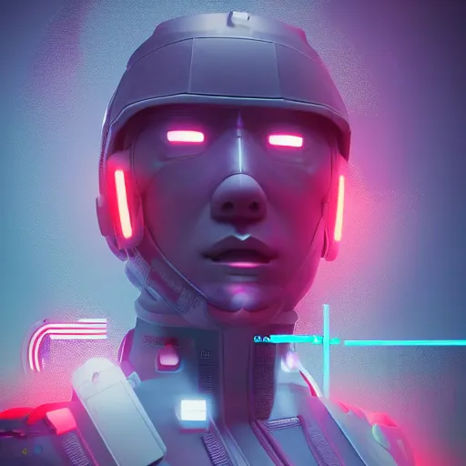 Image similar to japanese cyber soldier 2064 by beeple, Pi-Slices and Kidmograph, beautiful digital illustration