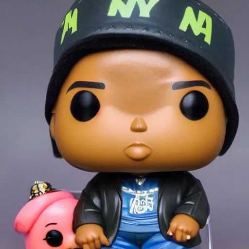 Prompt: a Notorious Big funko pop, detailed