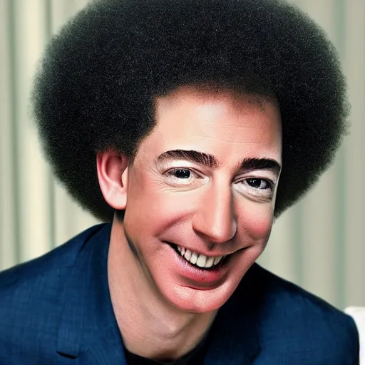 Image similar to Photo of Jeff Bezos afro hair