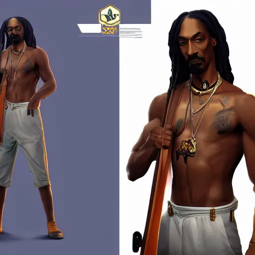 Image similar to Snoop Dog as a sims 4 character, athletic , gorgeous, muscular, intricate, highly detailed, digital painting, artstation, concept art, sharp focus, illustration, art by greg rutkowski and alphonse mucha