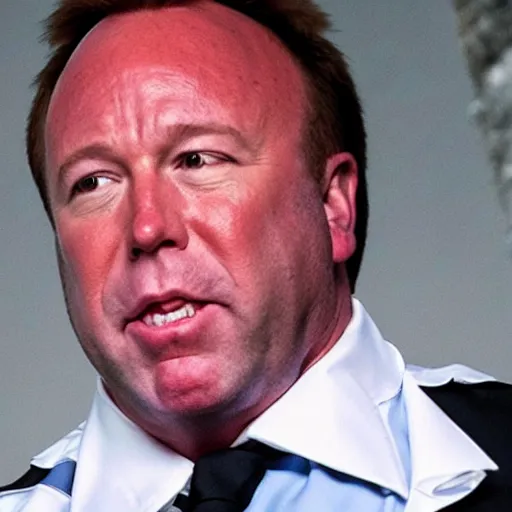 Prompt: alex jones as a werewolf