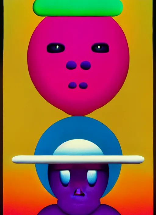 Image similar to puffy person by shusei nagaoka, kaws, david rudnick, airbrush on canvas, pastell colours, cell shaded, 8 k