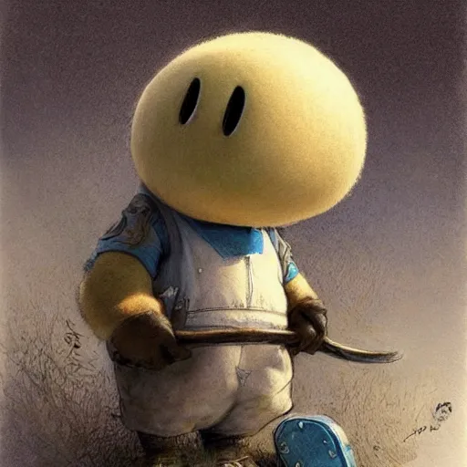 Prompt: ( ( ( ( ( shy guy ) ) ) ) ) by jean - baptiste monge!!!!!!!!!!!!!!!!!!!!!!!!!!! blue