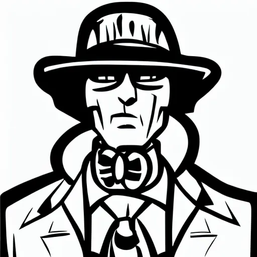 Image similar to vectorized gangster, 4k