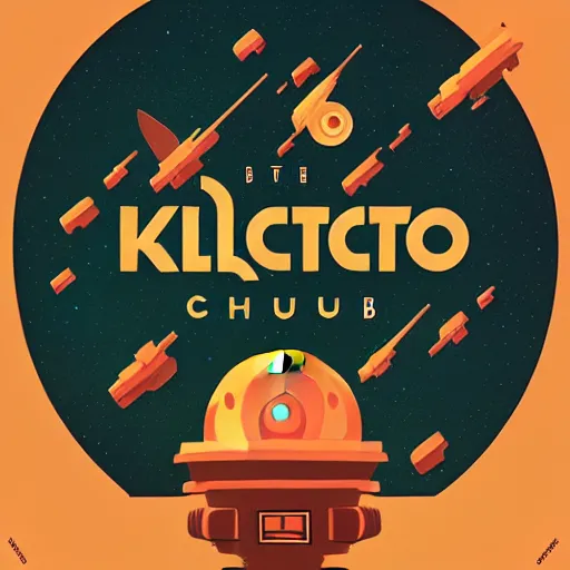 Prompt: minimalist logo icon for a comedy club spaceship, victo ngai, kilian eng, lois van baarle, behance, beeple, artstation