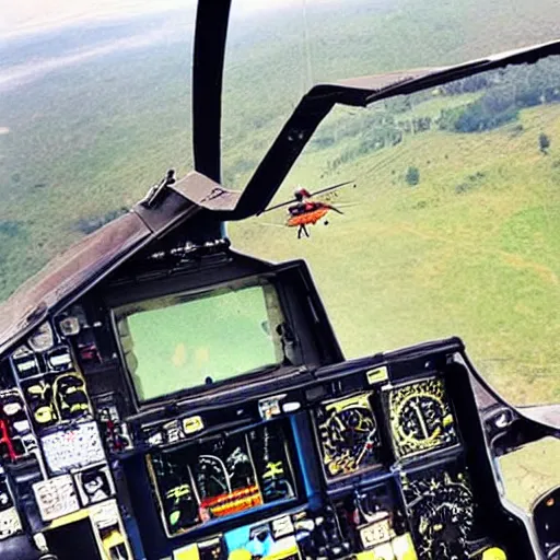 Prompt: “photo of a bat as a helicopter pilot”