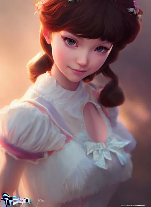 Prompt: beautiful happy princess disney, character art, art by artgerm lau and wlop and and ilya kuvshinov and john singer sargent, hyperdetailed, 8 k realistic, symmetrical, frostbite 3 engine, cryengine, dof, trending on artstation, digital art