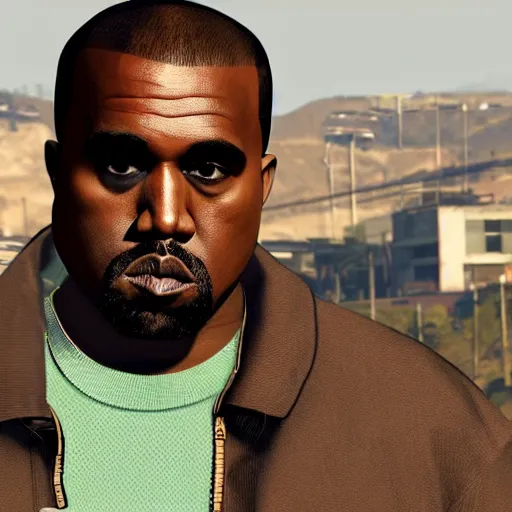 Image similar to Kanye West in a GTA V