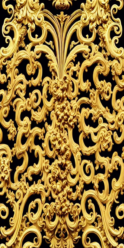 Image similar to the source of future growth dramatic, elaborate emotive Golden Baroque and Rococo styles to emphasise beauty as a transcendental, seamless pattern, symmetrical, large motifs, rainbow syrup splashing and flowing, Palace of Versailles, 8k image, supersharp, spirals and swirls in rococo style, medallions, iridescent black and rainbow colors with gold accents, perfect symmetry, versace baroque, High Definition, photorealistic, masterpiece, 3D, no blur, sharp focus, photorealistic, insanely detailed and intricate, cinematic lighting, Octane render, epic scene, 8K