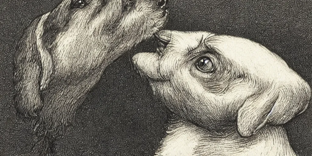 Prompt: jack russel dog looking up and howling with mouth open, highly detailed, side view, illustrated by peggy fortnum and beatrix potter and sir john tenniel