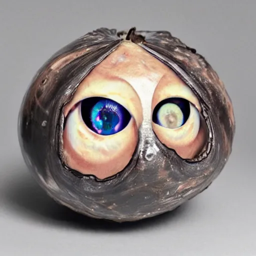 Prompt: d20 made of eyes, eyeballs, blink, dungeons and dragons, squish, squelch, dripping, oily, rotten, gaming, in the style of food photography, high gloss artifacts, eldritch, monster manual,