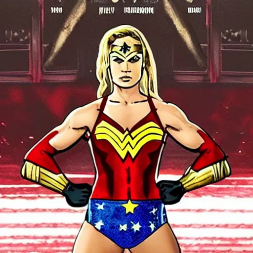 Prompt: ronda rousey as wonder woman