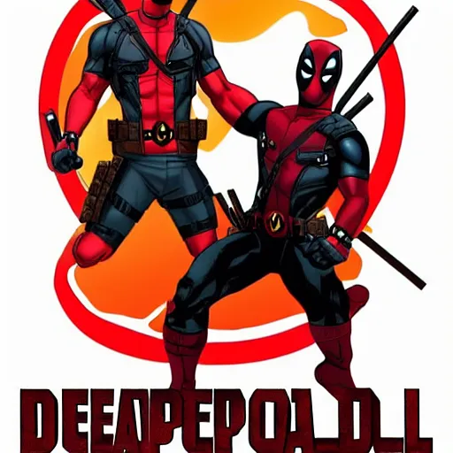 Image similar to deadpool and honey being best friends