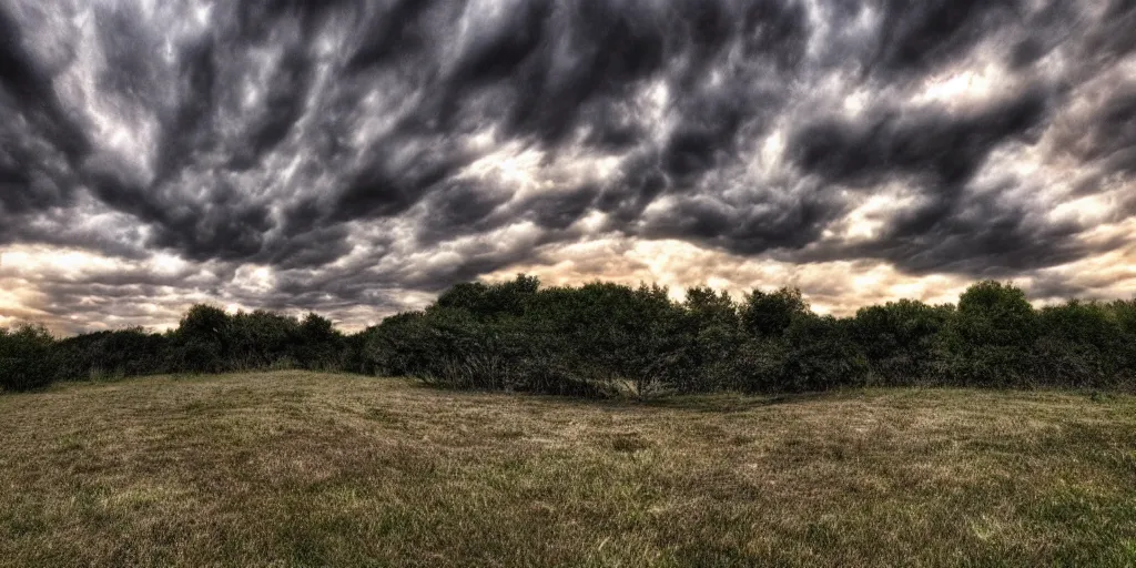 Image similar to hdri sky with spells and stormcloud glimpses of flares and beams airbrush pale tones