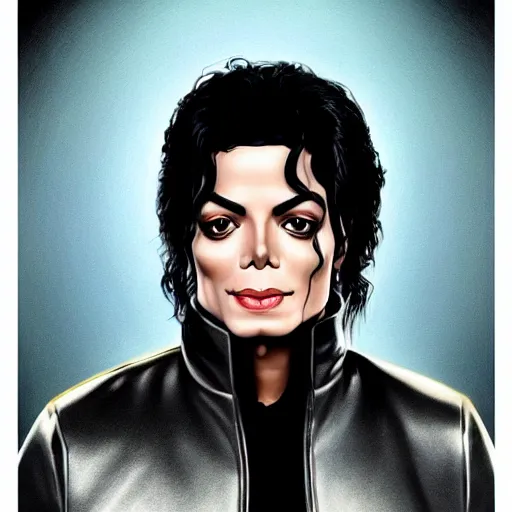 Image similar to michael jackson as saint. matte, facial features, symmetrical anatomy, hyperdetailed, post modern comic color, baroque, pop punk art style, fantasy, body features, posse features, without duplication, art by artgerm and ilya kuvshinov and vinicius gud and gustavo zambelli, intricate.