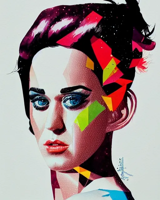 Image similar to portrait of katy perry by conrad roset
