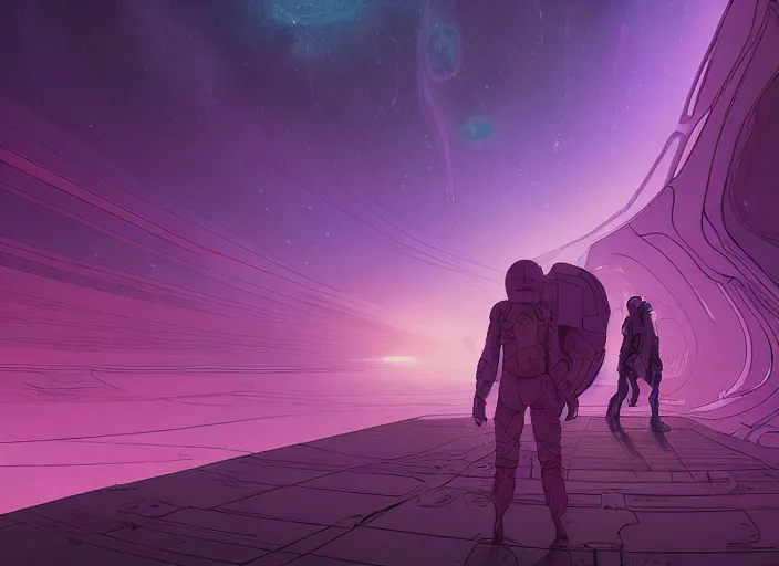 Prompt: inside the empty nebula, wide view of the vast space. sharp focus, cinematic pose, cinematic lighting, unreal engine render. art by josan gonzales and moebius and deathburger.