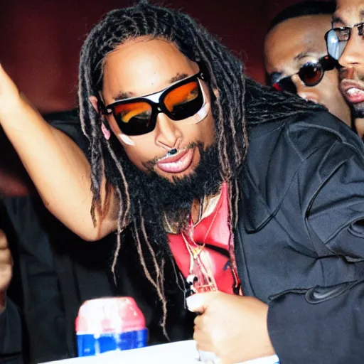 Prompt: lil jon disarming a bomb