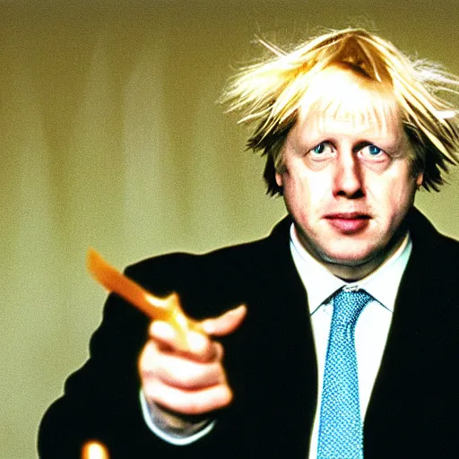 Image similar to Boris Johnson in the movie the matrix