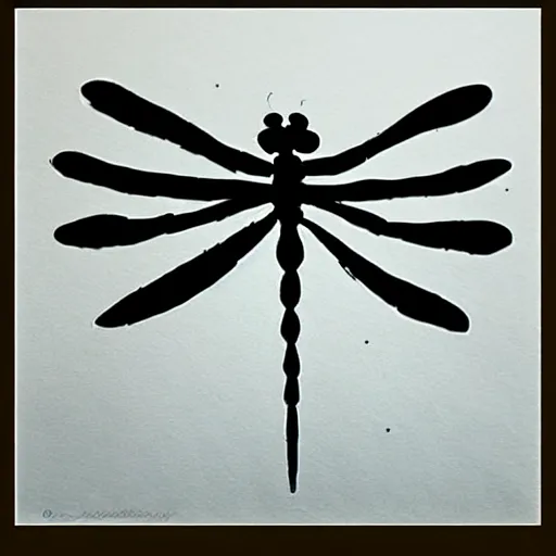 Image similar to zen dragonfly ink