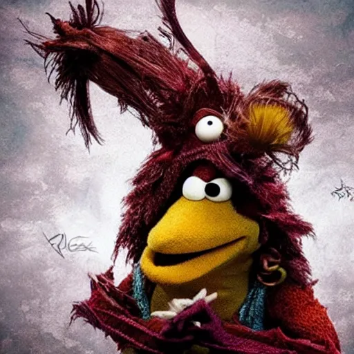 Image similar to fraggle rock as elden ring characters