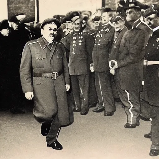 Image similar to Joseph Stalin McDonald's manager