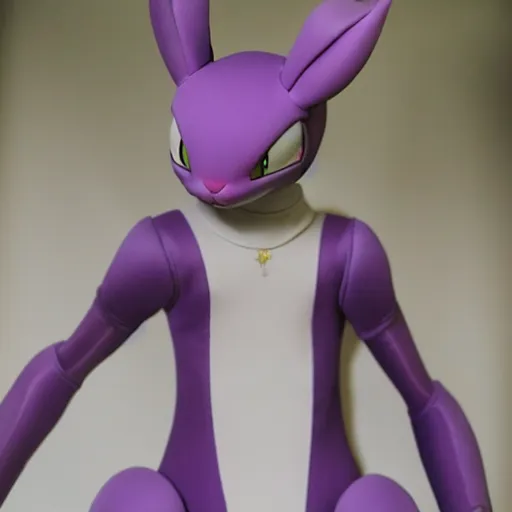 Prompt: Mewtwo wearing a bodice