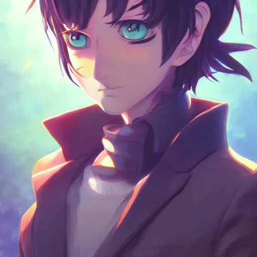 Image similar to anime portrait of Steamed as an anime boy by Stanley Artgerm Lau, WLOP, Rossdraws, James Jean, Andrei Riabovitchev, Marc Simonetti, and Sakimichan, trending on artstation