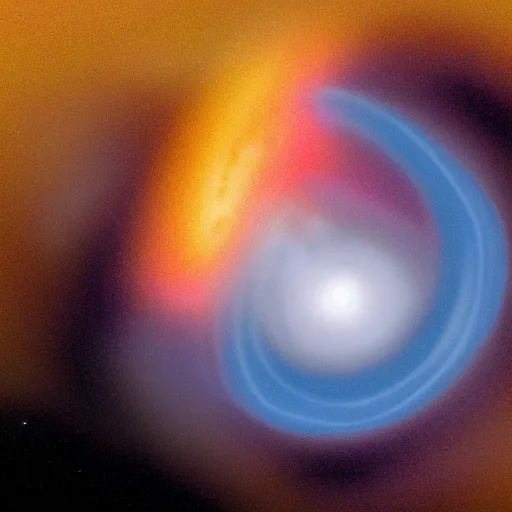 Prompt: profile picture of a black hole consuming a nearby star