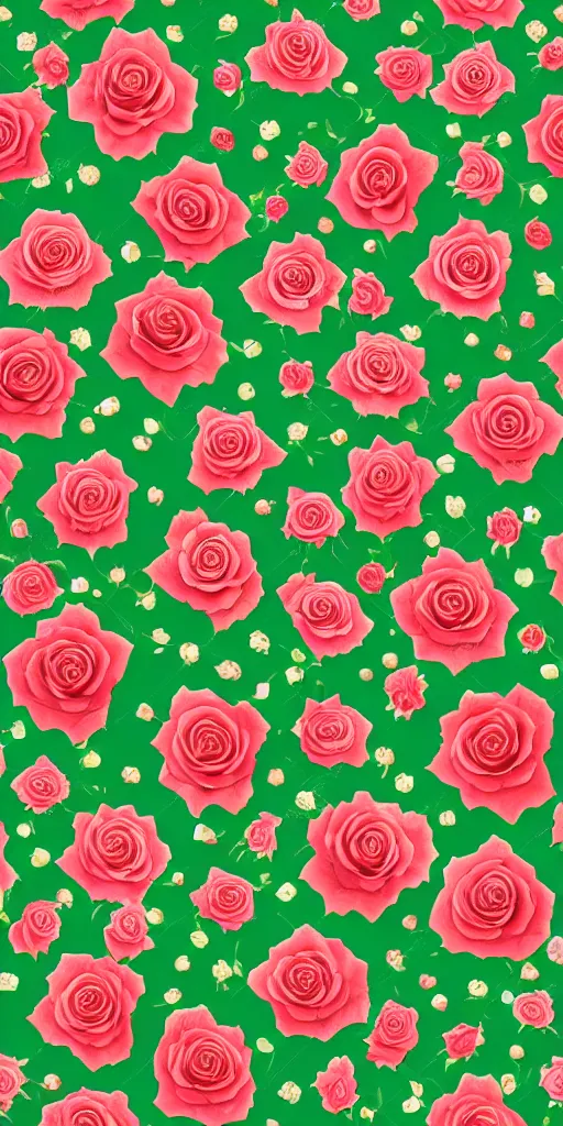 Image similar to seamless pattern of beautiful roses with leaves and throns and crawling snakes, colourful, symmetrical, repeating 35mm photography