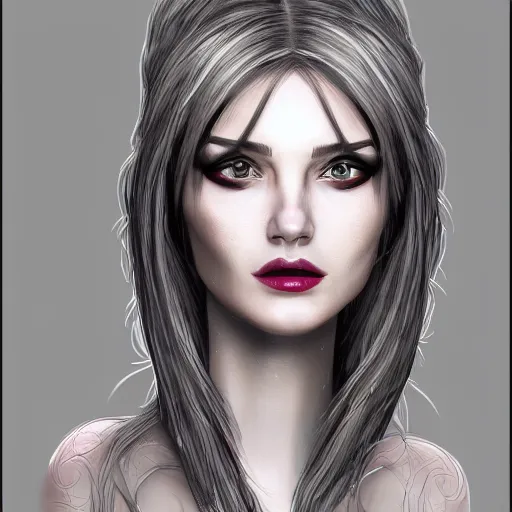 Image similar to a highly detailed headshot portrait of a fantasy woman concept art