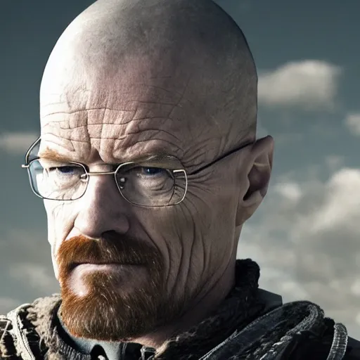 Image similar to Walter White in Vikings4K quality super realistic